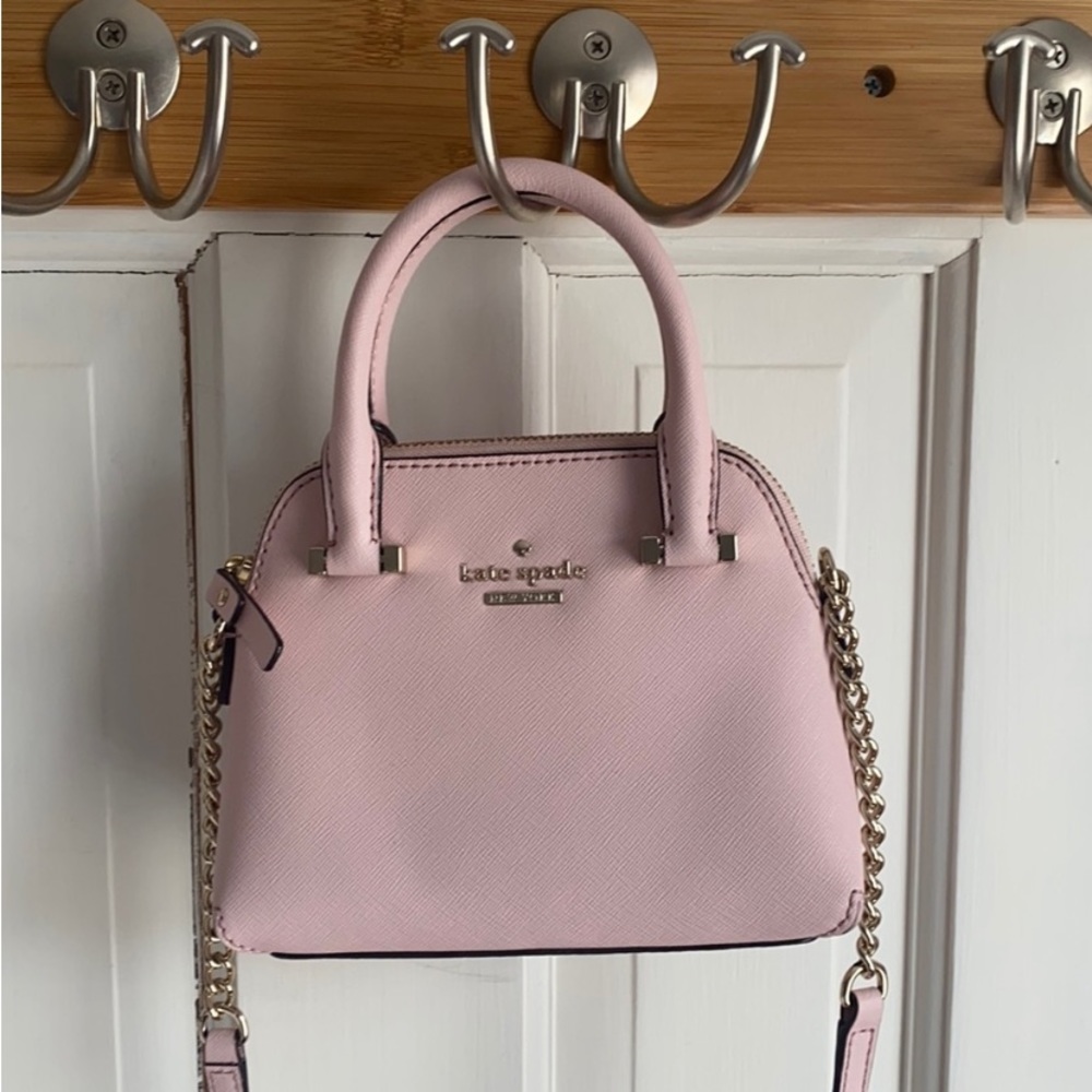 Kate Spade Pale Pink Mini Maise Crossbody Bag